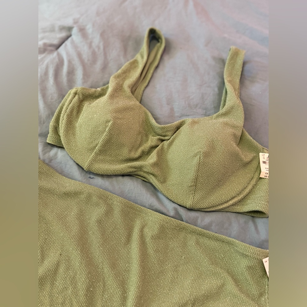 PINK Victoria's Secret Olive Bikini Set - Picture 3 of 3